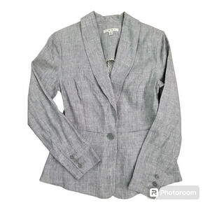 Cabi linen cotton blend blazer jacket Womens Size 4